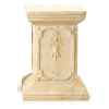 Piedestal et Colonne-Modèle Queen Anne Podest, surface marbre vieilli combinés avec or-bs1002wwg