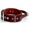 Collier inter cuir dble nubuck 58mm l.60-65cm-clous ogives poignee ro Sellerie Canine Vendéenne 83980