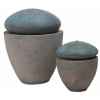 Fontaine-Modèle Thimble Fountain Small, surface granite avec bronze-bs3504gry/vb
