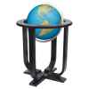 Globe géographique Colombus lumineux - modèle Prestige  - sphère 40 cm, méridien métal aluminium-CO2040501