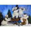 Automate - orchestre d'ours polaires (4 personnages) Automate Décoration Noël 390