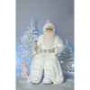 Automate - père noël roi des neiges en costume blanc parlant Automate Décoration Noël 408-CS