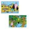 Puzzles 2 x 24 pcs les animaux du monde barbapapa vilac 5859