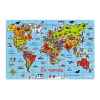 Puzzle 150 pcs carte du monde en valise vilac 2604