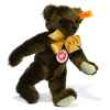 Peluche Steiff Ours Teddy 1909 mohair brun foncé -st000423