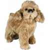 Peluche debout poodle abricot 35 cm Piutre -286