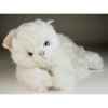 Peluche couchée chat blanc 45 cm Piutre -2442
