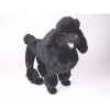 Peluche debout poodle noir 60 cm Piutre -251