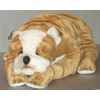 Peluche allongée bull-dog 120 cm Piutre -3289