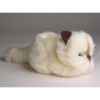 Peluche allongée chaton beige 12 cm Piutre -2326