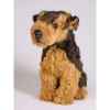 Peluche assise airedale terrier 40 cm Piutre -2219