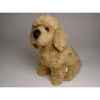 Peluche assise poodle abricot 35 cm Piutre -287