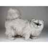 Peluche debout chat persan argenté 50 cm Piutre -2436