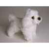 Peluche debout miniature poodle 24 cm Piutre -4286