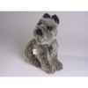 Peluche assise Schnauzer 28 cm Piutre -1307