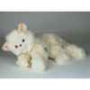 Peluche couchée chat beige 35 cm Piutre -2440