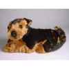 Peluche allongée airedale terrier 40 cm Piutre -2220