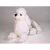 Peluche allongée poodle blanc 60 cm Piutre -259
