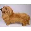 Peluche debout teckel dachshund, poils longs 60 cm Piutre -2251