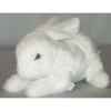 Peluche allongée lapin blanc 30 cm Piutre -709