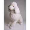 Peluche assise poodle blanc 60 cm Piutre -258
