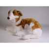 Peluche allongée chien barzoi 60 cm Piutre -275