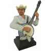 Figurine homme résine banjo Statue Musicien -Y30ZP-1805