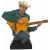 Figurine homme résine guitare Statue Musicien -Y30ZP-1802