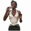 Buste résine chanteuse Statue Musicien -Y10ZP-519