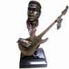 Figurine résine façon métal guitare Statue Musicien -Y10ZP-720