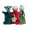 Coffret marionnette trio chaperon rouge Au Sycomore -MAST301