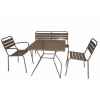 Banc 2 places empilable taupe Chalet Jardin -35-902367